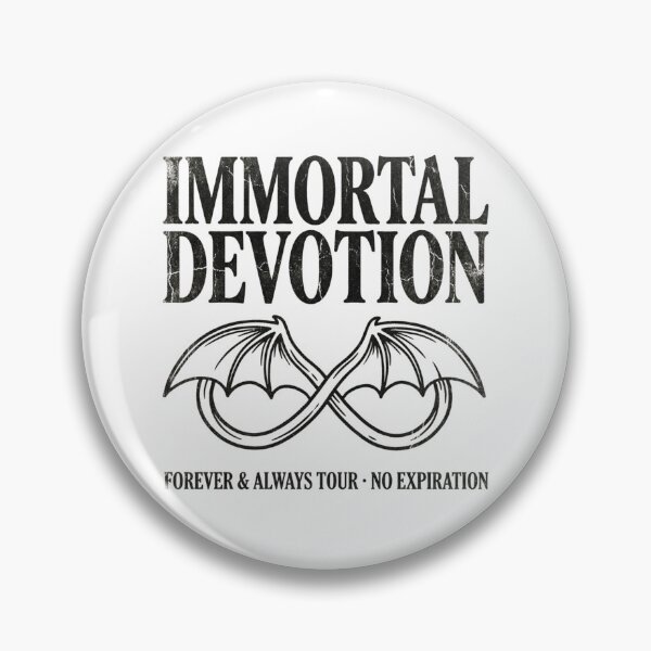 Item preview, Immortal Devotion Gothic Infinity Bat Wings Vintage Dark Romance Concert designed and sold by raedattia.