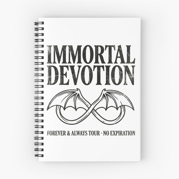Item preview, Immortal Devotion Gothic Infinity Bat Wings Vintage Dark Romance Concert designed and sold by raedattia.