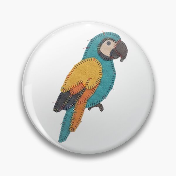 Item preview, Parrot, stitches, patch designed and sold by alex889art.