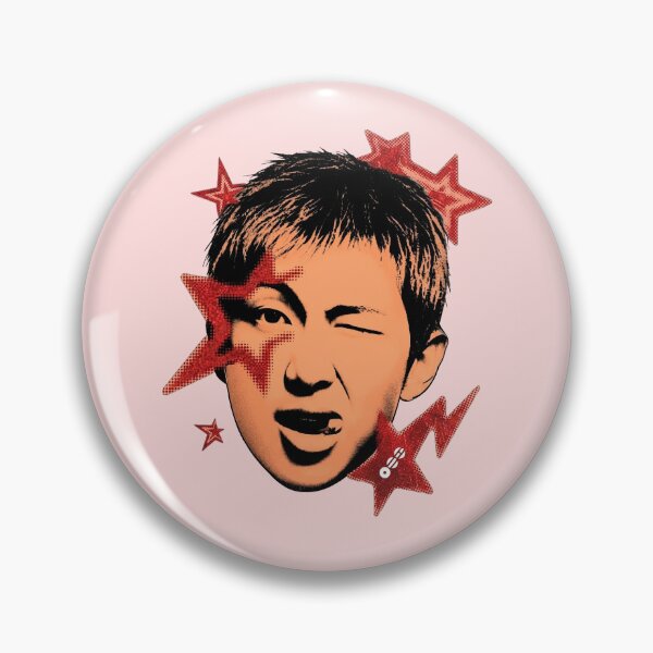 Item preview, Joonie Kim-Nam-Joon BTS Red Stars Graphic Pop Art designed and sold by FreddieMorgans.