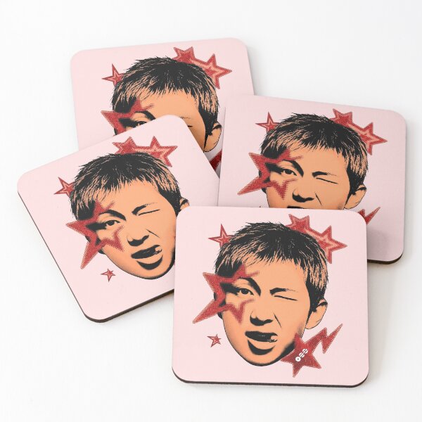 Item preview, Joonie Kim-Nam-Joon BTS Red Stars Graphic Pop Art designed and sold by FreddieMorgans.
