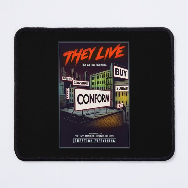 Item preview, They Live Movie Poster designed and sold by ArtFactoryAI.