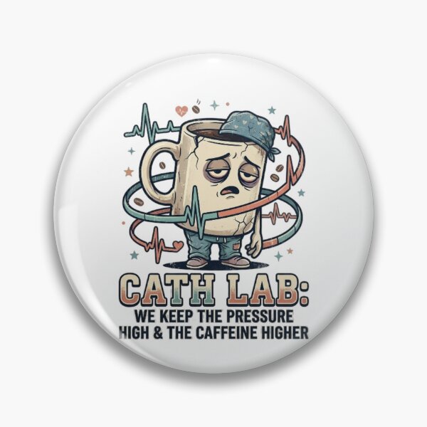 Item preview, Cath Lab Pressure High Caffeine Higher - Tired Coffee Mug Cardiac Nurse designed and sold by LUKOWEAR.