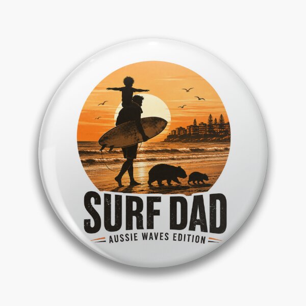 Item preview, Surf Dad Aussie Waves Edition Australian Fathers Day Gift For Surf Dad Beach designed and sold by Yellowriversss.