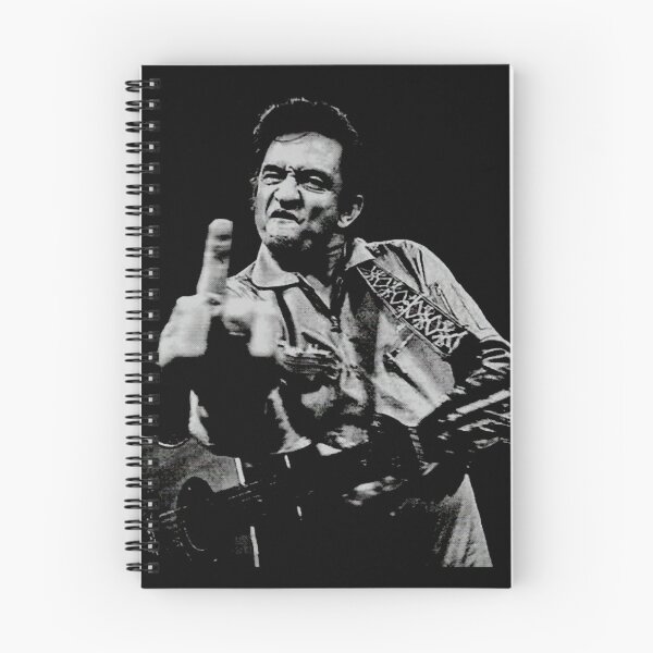 Item preview, johnny cash finger T-Shirt designed and sold by ScratchyVibes.