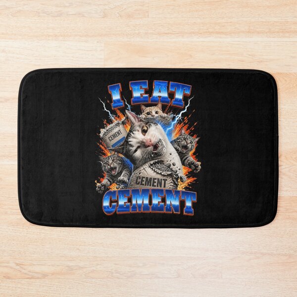 Item preview, I Eat Cement Funny Cat Meme Classic Aesthetic designed and sold by Clayborn1Carrie.