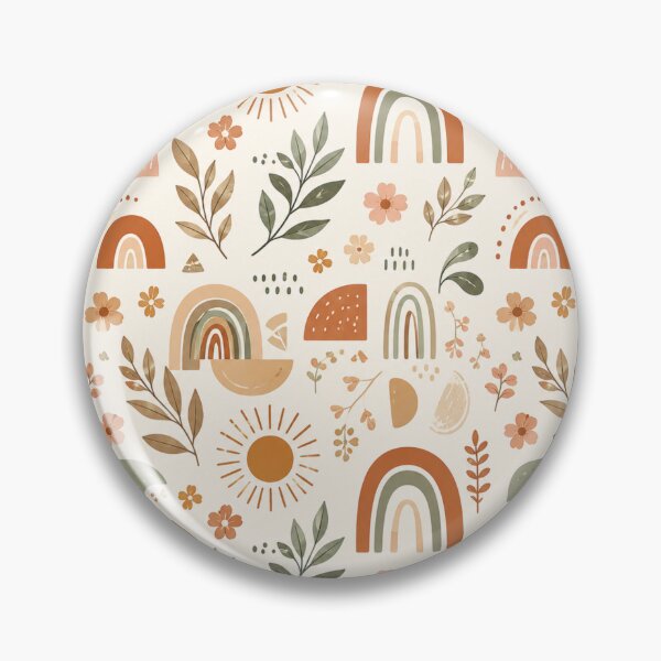 Item preview, Boho Rainbow Sunshine Earthy Floral Pattern designed and sold by SeJaa.