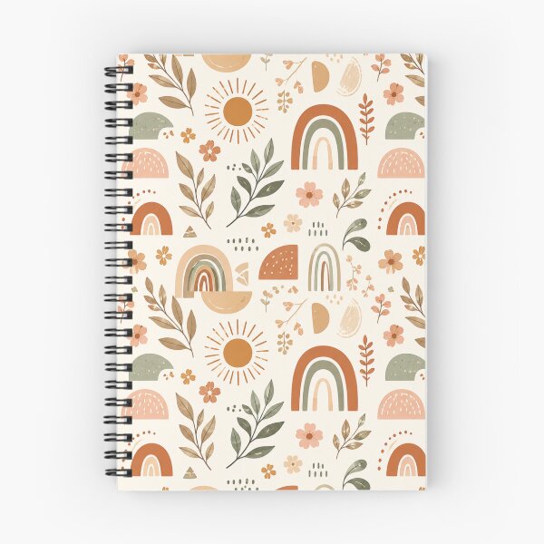 Item preview, Boho Rainbow Sunshine Earthy Floral Pattern designed and sold by SeJaa.