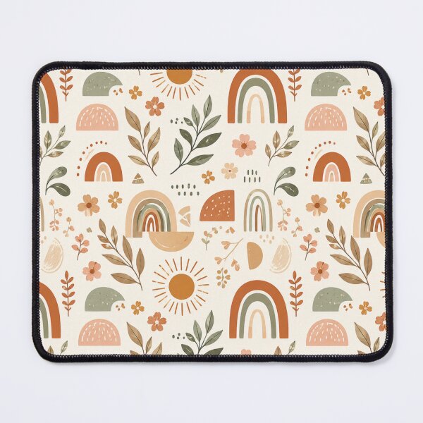 Item preview, Boho Rainbow Sunshine Earthy Floral Pattern designed and sold by SeJaa.