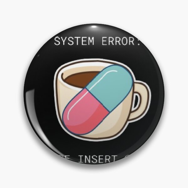 Item preview, System Error Insert Coffee Before Speaking Funny Parody designed and sold by Mircea786.