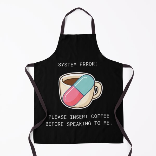 Item preview, System Error Insert Coffee Before Speaking Funny Parody designed and sold by Mircea786.
