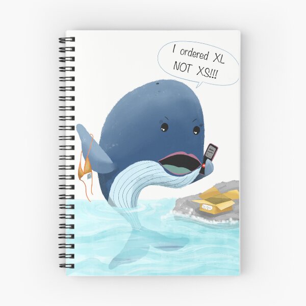 Item preview, Whale arguing on the phone designed and sold by Meggiesbrush.
