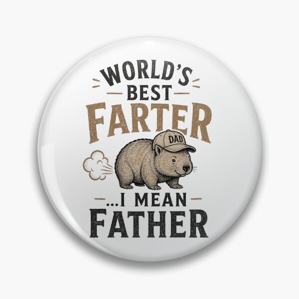 Item preview, Worlds Best Farter I Mean Father Funny Wombat Aussie Fathers Day Joke Gift For Dad designed and sold by Yellowriversss.