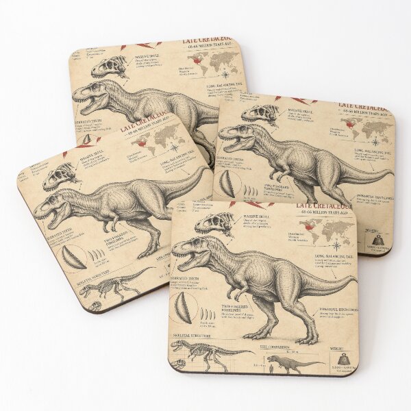 Item preview, Tyrannosaurus Rex Vintage Scientific Poster designed and sold by VantedStore.
