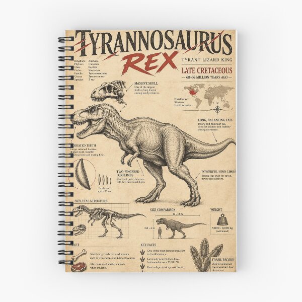 Item preview, Tyrannosaurus Rex Vintage Scientific Poster designed and sold by VantedStore.