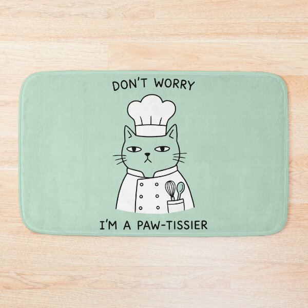 Item preview, Dont Worry Im A Paw-Tissier Funny Chef Cat designed and sold by Amir Faysal.