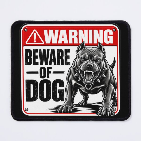 Item preview, Beware of Dog warning sign 01 designed and sold by Somchartthai.