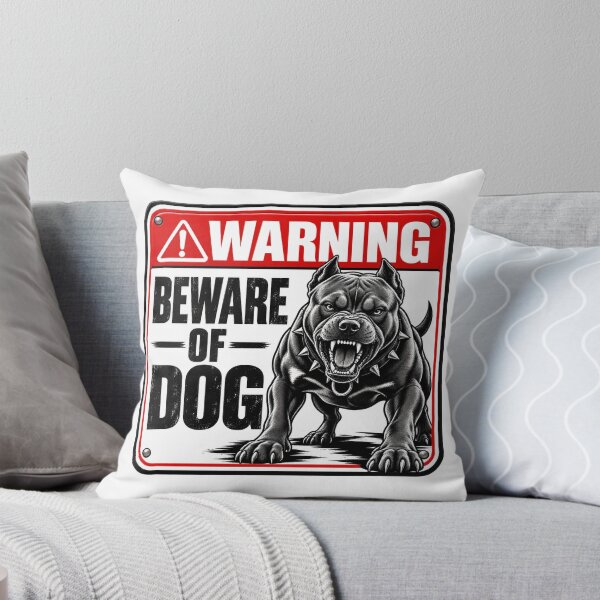 Item preview, Beware of Dog warning sign 01 designed and sold by Somchartthai.