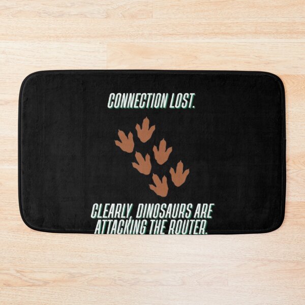Item preview, Connection Lost Dinosaurs Attacking Router Funny Parody designed and sold by Mircea786.