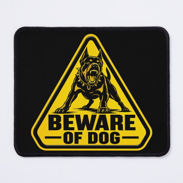 Item preview, Beware of Dog warning sign 02 designed and sold by Somchartthai.