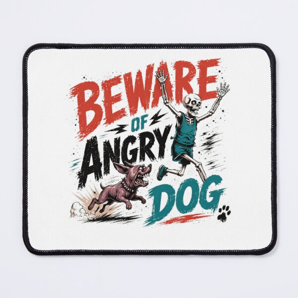Item preview, Beware Of Angry Dog Halloween Warning Dog Owner designed and sold by Star3NowForMe.