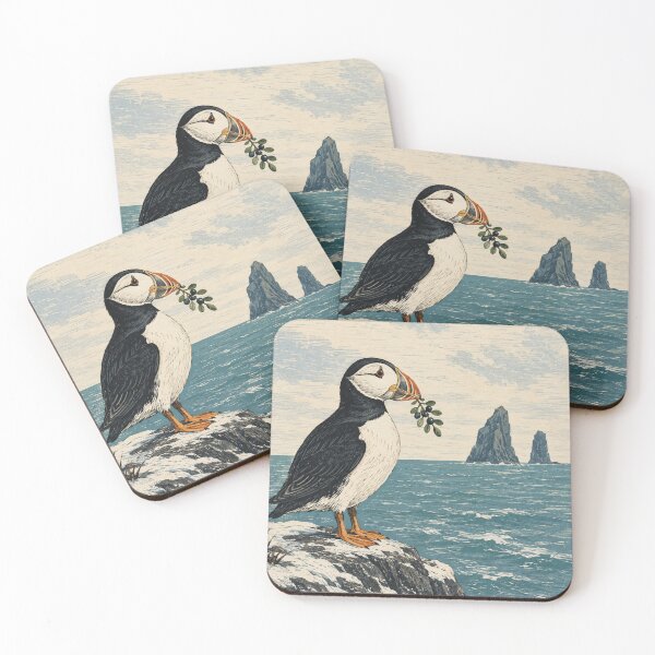 Item preview, Winter Puffin Coastal Christmas designed and sold by Planthem.