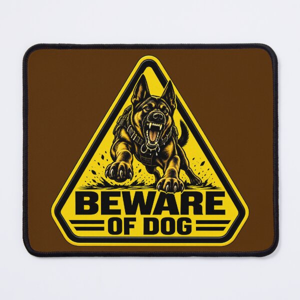 Item preview, Beware of Dog warning sign 03 designed and sold by Somchartthai.