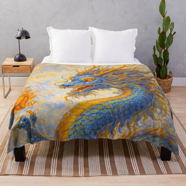 Item preview, Blue Dragon – Spirit of the Ancient World Painting. designed and sold by GalleryKauffeld.