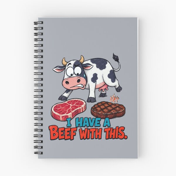 Item preview, I Have a Beef With This – Funny Cow and Steak designed and sold by Aimetoi.