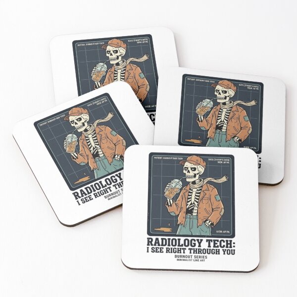 Item preview, Burnout Radiology Tech Skeleton - I See Right Through You X-Ray Humor designed and sold by LUKOWEAR.