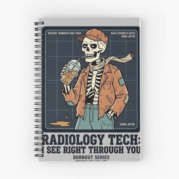 Item preview, Burnout Radiology Tech Skeleton - I See Right Through You X-Ray Humor designed and sold by LUKOWEAR.