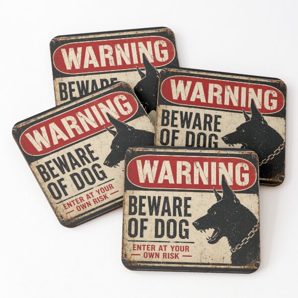 Item preview, Señal de advertencia "Cuidado con el perro" 04 designed and sold by Somchartthai.