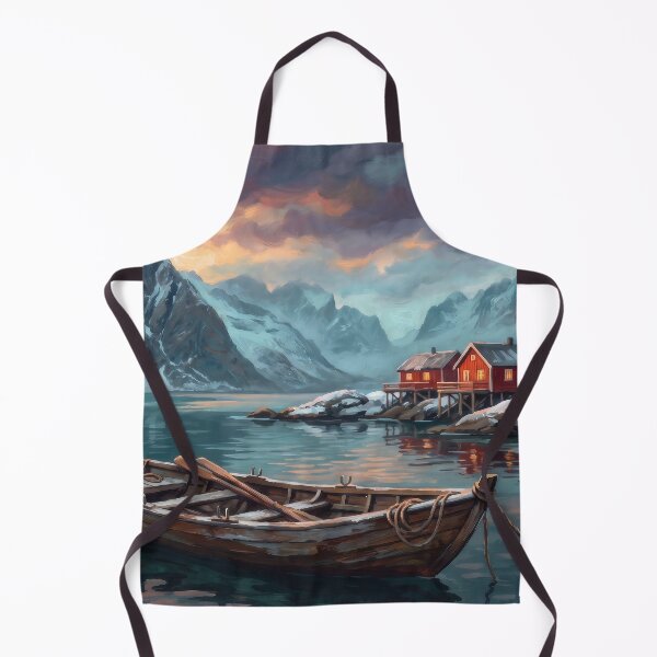 Item preview, Lofoten Islands Norway Fjord Twilight designed and sold by RedPeaStudio.