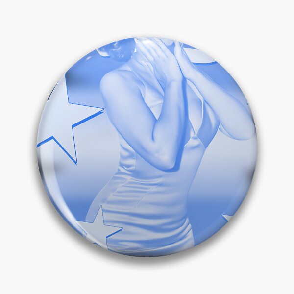 Item preview, Blue Silhouette Pretty Woman Singer designed and sold by ArcanaGlowCraft.