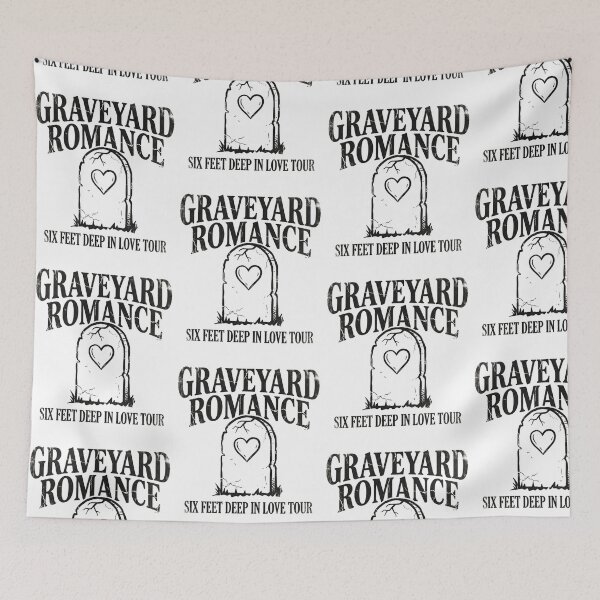 Item preview, Graveyard Romance Tombstone Heart Vintage Tour Dark Aesthetic Gothic designed and sold by raedattia.