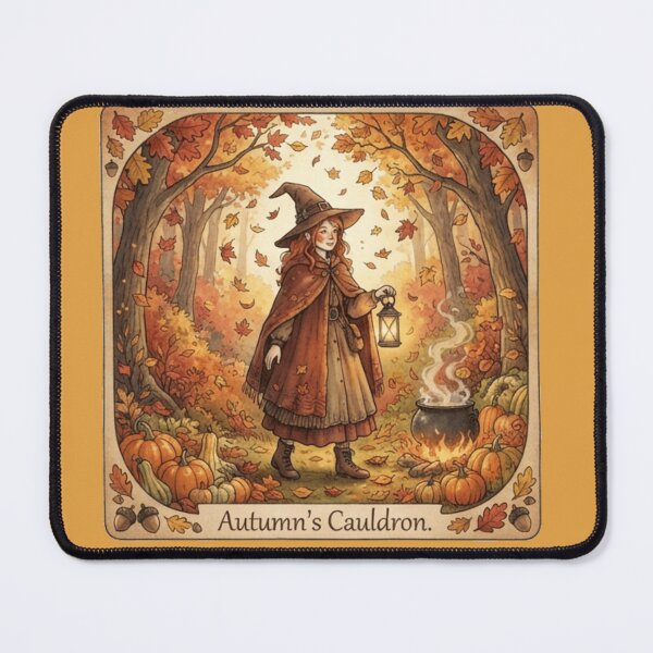 Item preview, Autumns cauldron witch designed and sold by Wicca and mythical creatures .