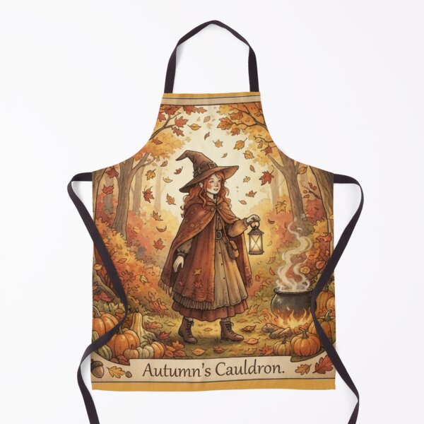Item preview, Autumns cauldron witch designed and sold by Wicca and mythical creatures .