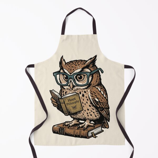 Item preview, Hoot Philosophy Wise Owl Reading Book In Glasses designed and sold by Amir Faysal.