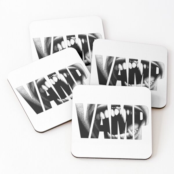 Item preview, VAMP Vampire Teeth Gothic Typograph Art designed and sold by BaddieNz.