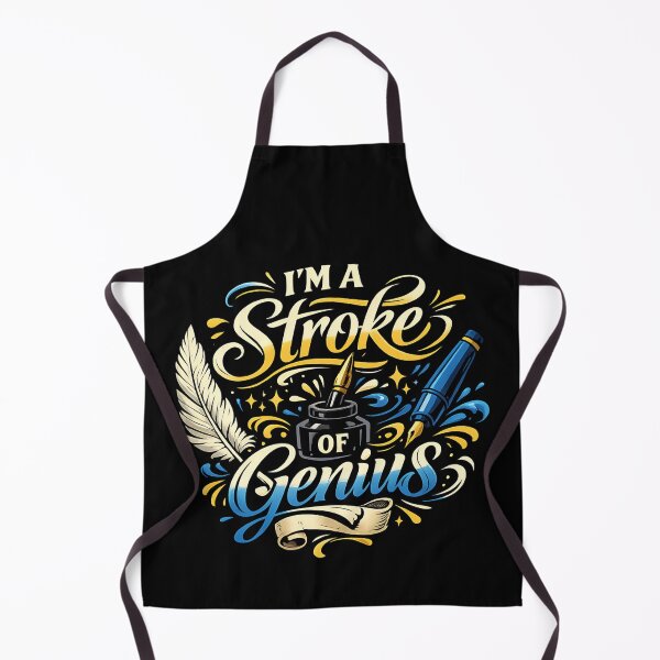 Item preview, I'm a Stroke of Genius – Creative Writer Calligraphy designed and sold by SidTastic .