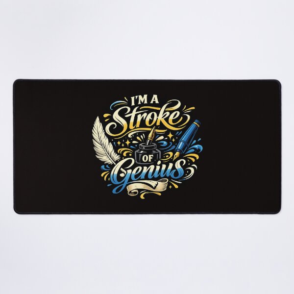 Item preview, I'm a Stroke of Genius – Creative Writer Calligraphy designed and sold by SidTastic .