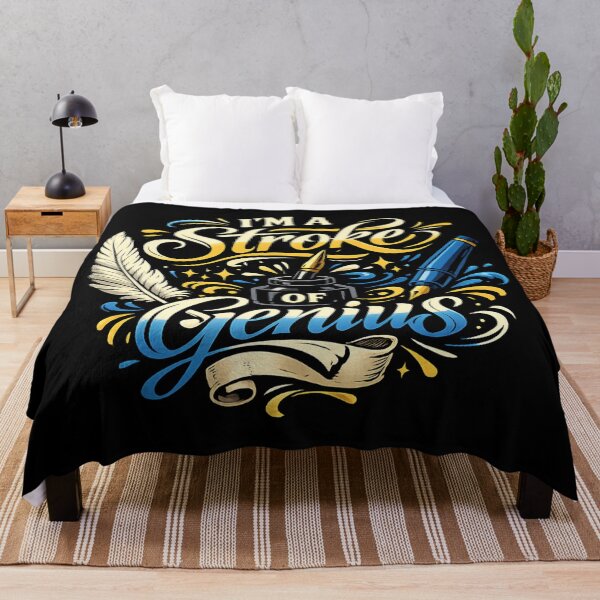 Item preview, I'm a Stroke of Genius – Creative Writer Calligraphy designed and sold by SidTastic .