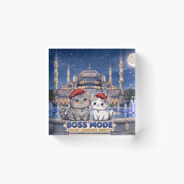 Item preview, Boss Mode Blue Mosque Night Istanbul Cats Junior 7kg Freda 2kg designed and sold by MAISON SYLVIE.