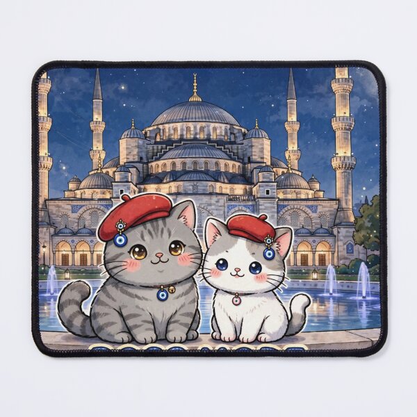 Item preview, Boss Mode Blue Mosque Night Istanbul Cats Junior 7kg Freda 2kg designed and sold by MAISON SYLVIE.