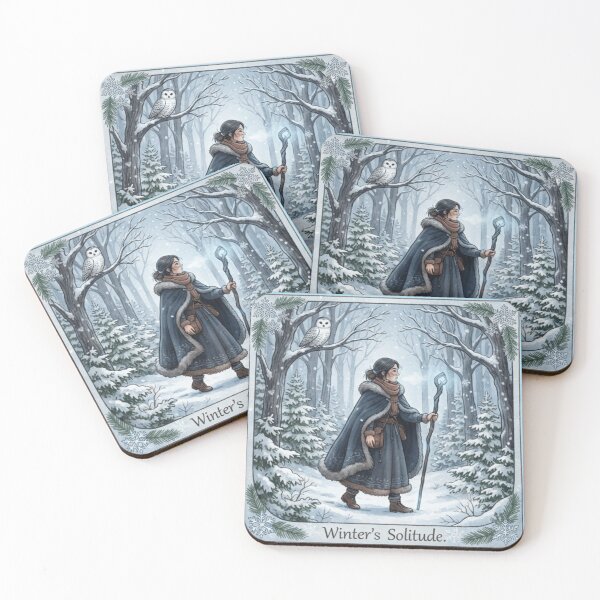 Item preview, Bruja de la soledad invernal designed and sold by Wicca and mythical creatures .