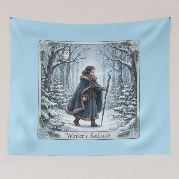 Item preview, Winters solitude witch designed and sold by Wicca and mythical creatures .