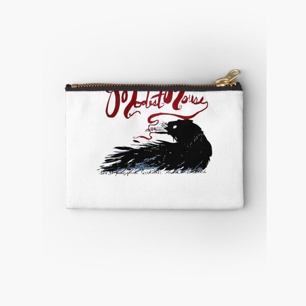 Item preview, Black Silhouette Crow With Dark Red Typography designed and sold by wildliferealism.