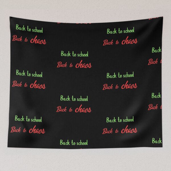 Item preview, Back to School Back to Chaos Funny Back to School Quote designed and sold by T-version.