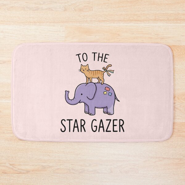 Item preview, To The Star Gazer Cute Cat Riding Purple Elephant designed and sold by Amir Faysal.