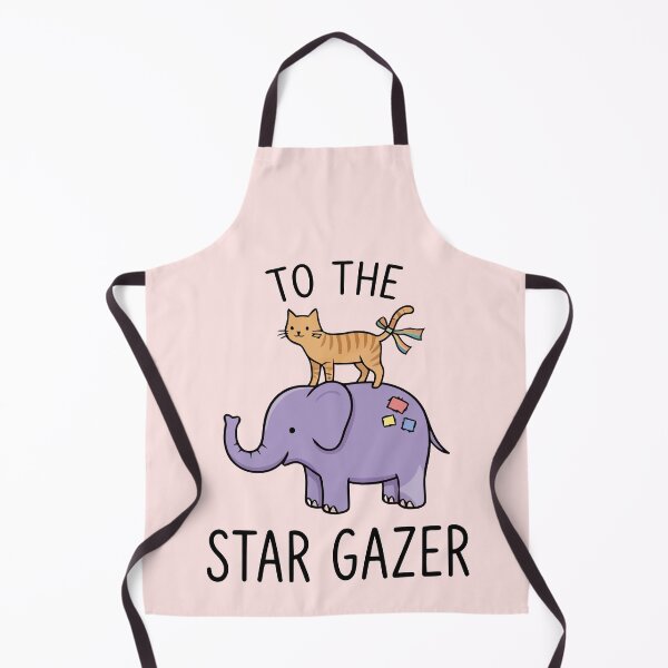 Item preview, To The Star Gazer Cute Cat Riding Purple Elephant designed and sold by Amir Faysal.